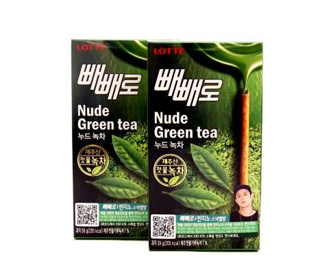 롯데제과 누드 녹차 빼빼로 출시