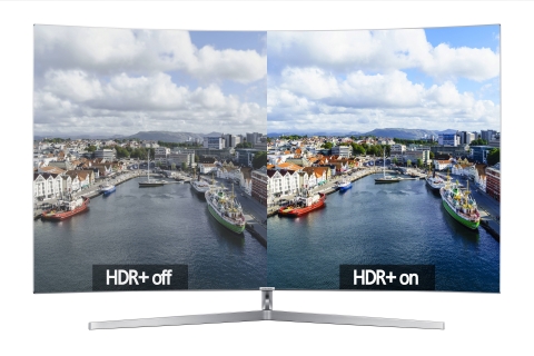 2016년형 삼성 퀀텀닷 SUHD TV에 추가된 HDR플러스(HDR+) 기능 시연