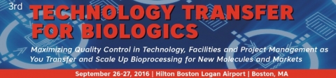 생물제제 기술 이전 컨퍼런스2016이 개최된다