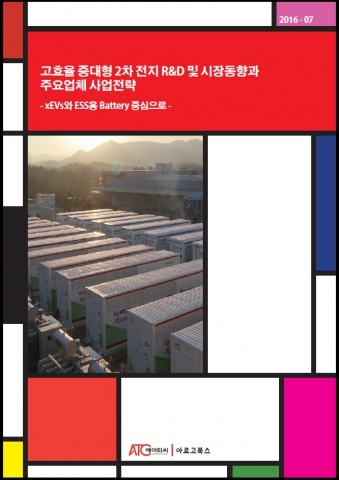 고효율 중대형 2차 전지 R&D 및 시장동향과 주요업체 사업전략-xEVs와 ESS용 Battery 중심으로-보고서