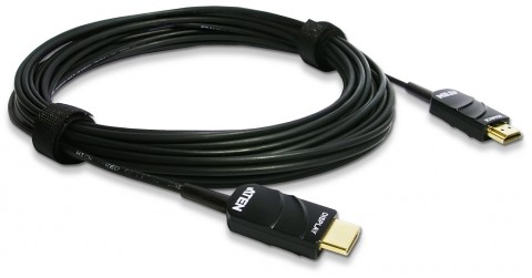 에이텐코리아가 최대 100M의 장거리에서도 안정적인 신호 전송이 가능한 4K HDMI 하이브리드 광케이블 - ATEN Hybrid AOC를 출시한다