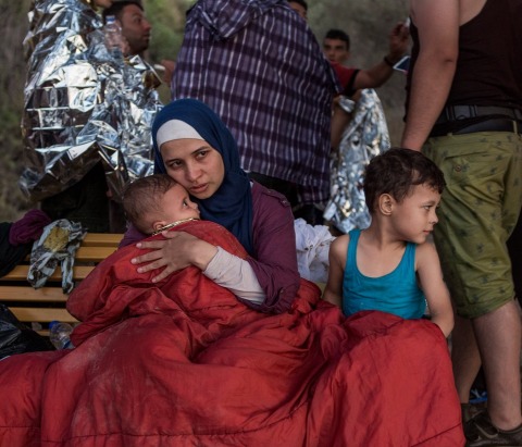 난민 캠프의 난민들