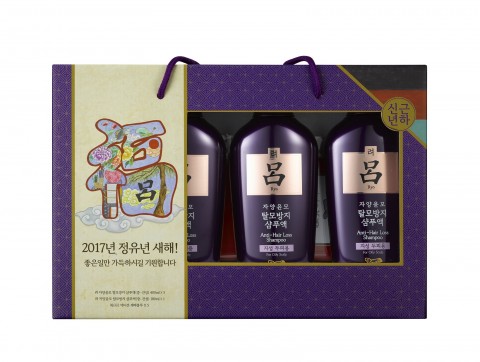 아모레퍼시픽 한방 프리미엄 샴푸 브랜드 려는 정유년 새해를 맞아 한국과 중국 고객들의 행복과 건강, 희망을 기원하는 복 에디션을 한정 수량으로 선보인다