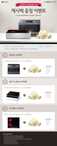 LG전자가 2017년 정유년을 기념해 키친패키지 구매고객들을 대상으로 캐시백 이벤트를 진행한다