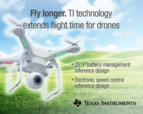TI 코리아가 물품 배송 및 감시나 장거리 통신·지원에 활용되고 있는 쿼드콥터를 출시한다