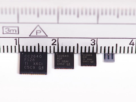 TI 코리아가 SimpleLink 블루투스 저에너지 무선 마이크로컨트롤러 제품군 2종을 출시했다. 사진은 CC2640R2F