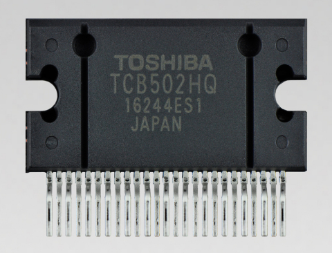 도시바가 스피커 단선의 원인인 출력오프셋전압을 감지하는 4-채널 전력 증폭기 IC인 TCB502HQ의 출시를 발표했다