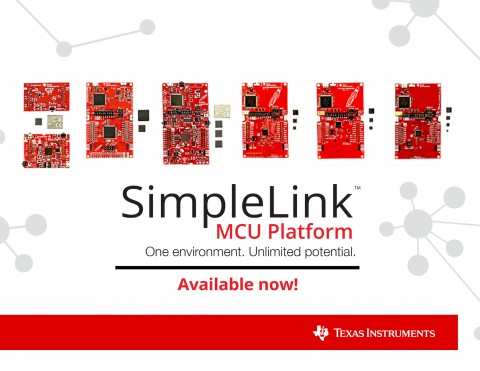 TI가 견고한 하드웨어, 소프트웨어 및 툴 세트를 단일 개발 환경에 통합함으로써 제품 개발의 확장성을 가속화하는 새로운 SimpleLink™ 마이크로컨트롤러 플랫폼을 출시한다