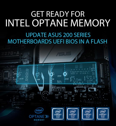 ASUS가 인텔 옵테인 메모리 기술을 완벽하게 지원하는 최신 UEFI BIOS 배포를 알렸다