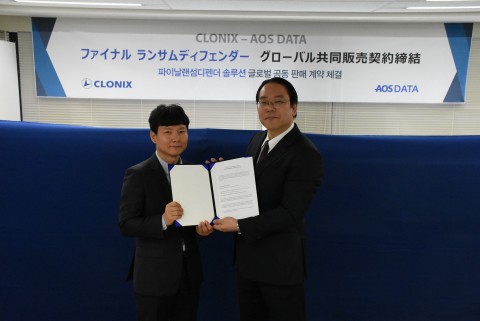 클로닉스가 일본 AOS Data와 파이날랜섬디펜더의 일본 독점 판매 공급 계약을 체결했다