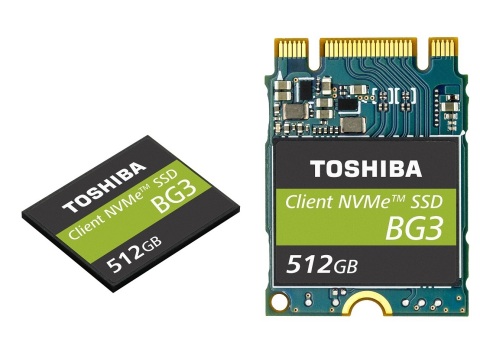 도시바 메모리 코퍼레이션이 64레이어 3D 플래시 메모리를 이용한 단일 패키지 NVMeTM 클라이언트 SSD를 출시했다