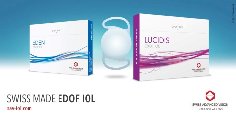 SAV-IOL SA가 특허 기술인 인스턴트 포커스 EDOF 기술을 적용한 백내장 수술용 인공수정체 2종 LUCIDIS와 EDEN을 새로 출시했다