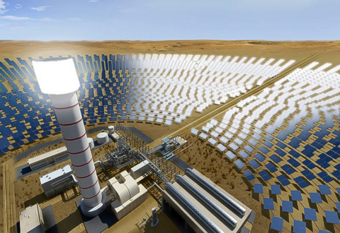 두바이 수전력청(DEWA)의 프로젝트로 세계 최대인 260미터 높이의 태양광 타워가 건설된다(사진: AETOS Wire)
