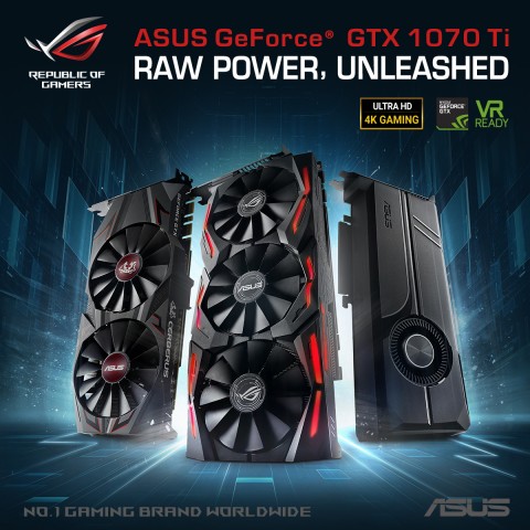 에이수스가 ASUS GeForce GTX 1070 Ti 시리즈를 출시했다