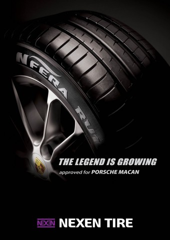 넥센타이어가 독일의 스포츠카 제조사인 포르쉐의 마칸 차량에 신차용 타이어로 엔페라 RU1 제품을 공급한다