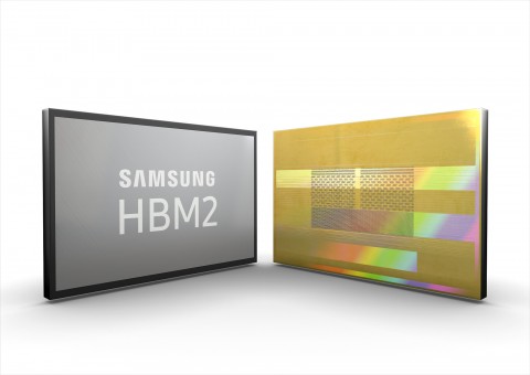 삼성전자가 세계 최대 전송량의 2세대 8GB HBM2 D램 Aquabolt를 양산한다