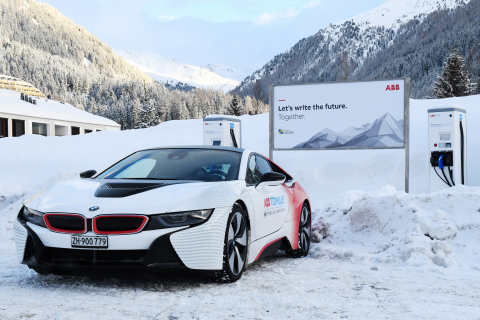 ABB EV charging station in Davos