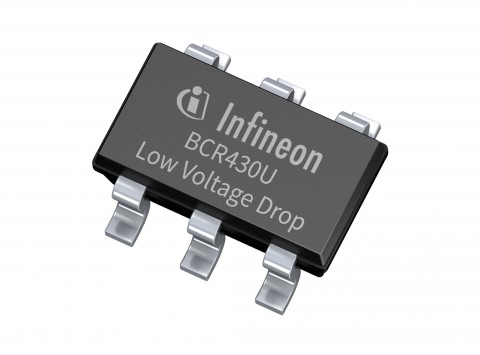 인피니언 테크놀로지스가 정전류 선형 LED 드라이버 IC BCR430U를 출시했다