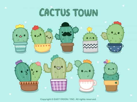 유니드캐릭터의 Cactus 캐릭터