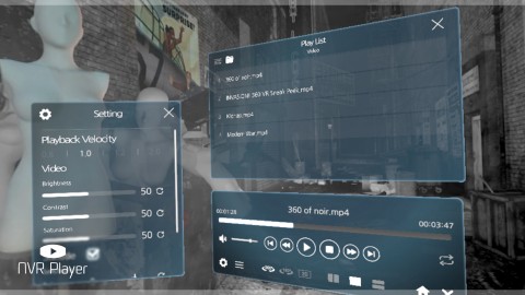 NINE VR released NVR Player, a VR video replay software, on the Steam Store.