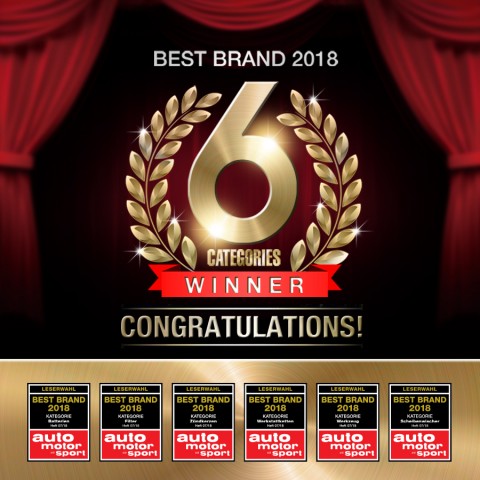 보쉬가 아우토 모토 운트 스포트가 실시한 2018 베스트 카 어워드 독자 투표에서 6개 부문 2018년 베스트 브랜드로 선정되었다
