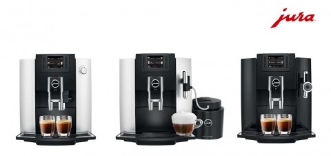 왼쪽부터 스위스 유라의 E6, E8 Chrome, E7 커피머신