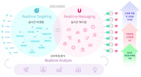 실시간 타켓팅과 실시간 메시징을 통한 개인화 마케팅 솔루션 그루비