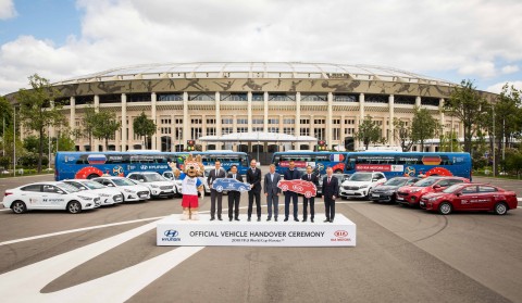 현대·기아차 2018 FIFA 러시아 월드컵 공식 차량 전달식