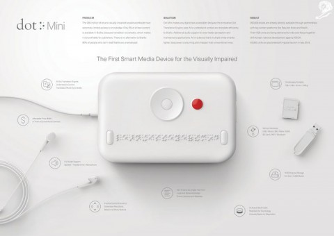 Dot Mini. The first smart media device for the visually impaired