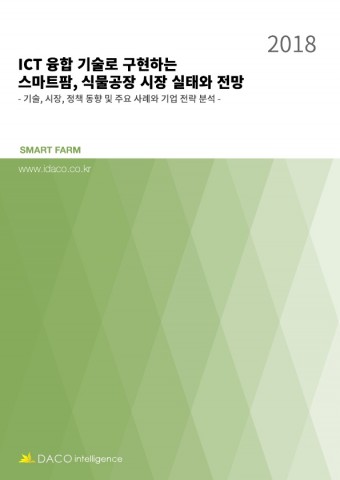 ICT 융합기술로 구현하는 스마트팜, 식물공장 시장 실태와 전망 보고서 표지