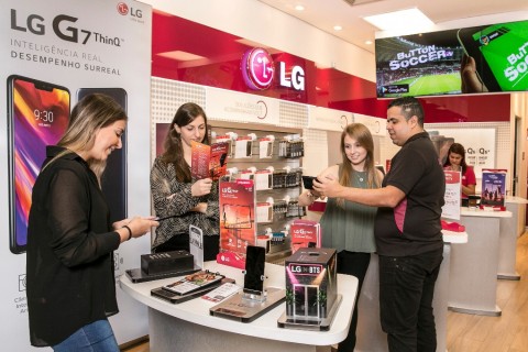 LG G7 ThinQ 브라질 상파울루 매장