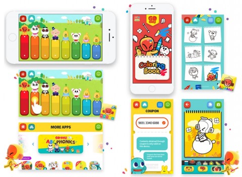 COSCOI, an animation character development and digital contents company in Korea, released two smart edutainment apps for kids Go East! Coloring and Go East! Xylophone, developed as part of COSCOI Friends series using Go East, its typical intellectual property in animation.