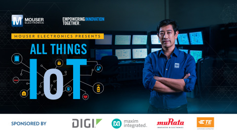 글로벌 유통 업체 마우저 일렉트로닉스와 엔지니어 대변인 그랜트 이마하라가 마우저의 Empowering Innovation Together 프로그램의 최신 시리즈 All Things IoT 출시를 위해 힘을 합쳤다