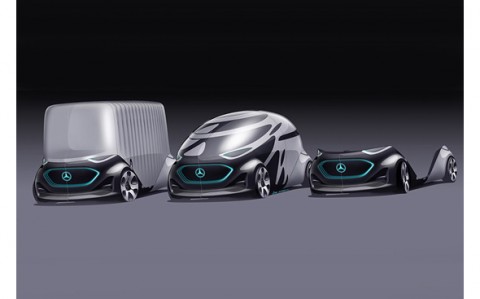 One of Private mobility finalist for Future Mobility of the Year 2019: Concept car Mercedes Vision U...