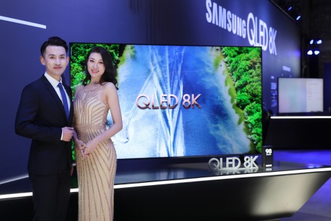삼성전자가 중국에서 주요 거래선과 미디어를 초청하고 QLED 8K 신제품 발표회를 개최했다