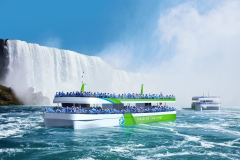 Maid of the Mist new passenger vessels sailing on pure electric power, enabled by ABB&#039;s technology