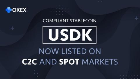 OKEx Lists USDK, Compliant USD-Pegged Stablecoin by OKLink and Prime Trust