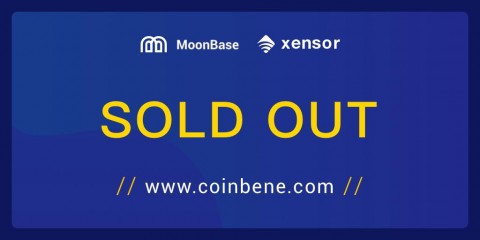 Xensor 프로젝트 CoinBene MoonBase IEO 완료