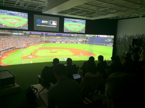 NTT Delivers Successful Ultra Reality Viewing of Live MLB Postseason Game