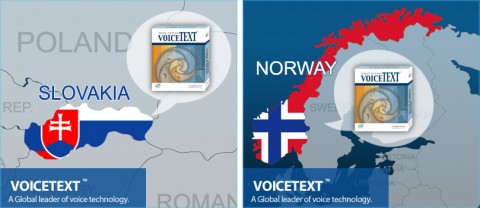 리드스피커코리아 음성합성기 보이스텍스트(VoiceText™)의 슬로바키아어, 노르웨이어