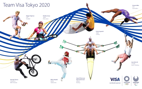 비자가 2020 도쿄 올림픽 및 패럴림픽 대회를 앞두고 팀 비자 명단을 발표했다