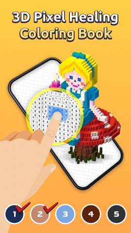 BUFF STUDIO launched My Coloring, a mobile 3D pixel art coloring book game. You can blow your stress away as you paint spaces in the order of numbers on the screen while reading calming messages. Relaxing background music you will listen during game play and its fairytale-like design will give you pleasure.