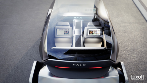 럭소프트 헤일로는 혁신적인 디지털, 소비자급 차량 내 경험을 제공한다.