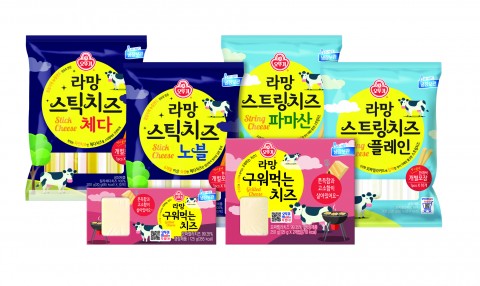 오뚜기가 라망 치즈 6종을 출시했다