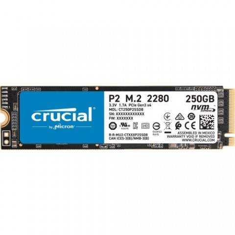 대원CTS가 P1에 이은 NVMe SSD 마이크론 Crucial P2 M.2 2280을 출시했다