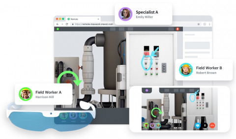 MAXST launched Industrial AR Service MAXWORK which can innovatively reduce the implementation barrie