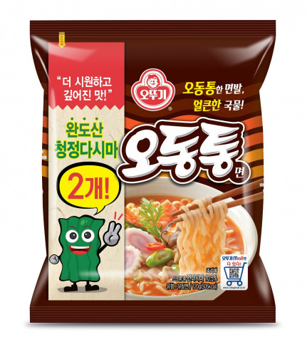 오뚜기가 다시마 2개 오동통면을 정식으로 출시한다