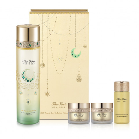 LG생활건강 오휘가 더 퍼스트 제너츄어 셀 에센셜 소스 로맨틱 에메랄드 에디션을 출시했다