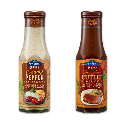 폰타나가 크리미페퍼 소스&딥과 데미글라스 커틀렛소스를 출시했다