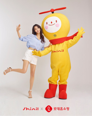 신일전자 홍보모델 배우 한고은과 공식 캐릭터 웨디